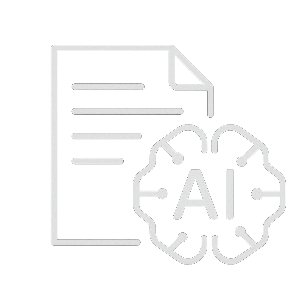AI-powered whitepaper analysis icon