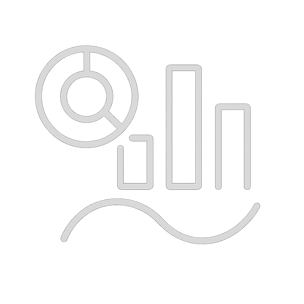 Tokenomics breakdown and analysis icon